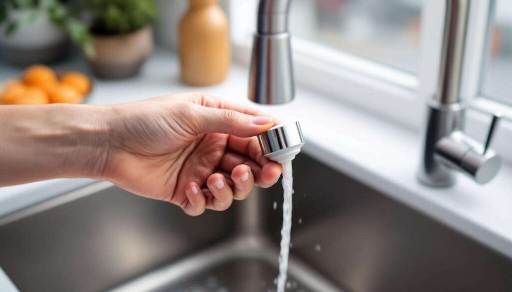 Schwacher Wasserstrahl am Hahn: die 1-Minuten-Methode, um einen verstopften Perlator zu wechseln