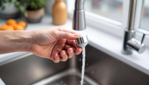 Schwacher Wasserstrahl am Hahn: die 1-Minuten-Methode, um einen verstopften Perlator zu wechseln